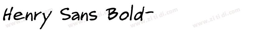 Henry Sans Bold字体转换